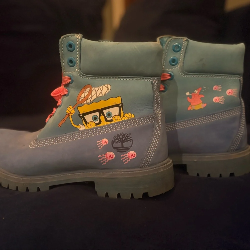 Sponge Bob Timberlands - Picture 2 of 6